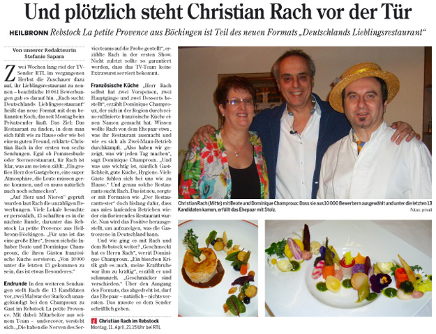 Artikel Heilbronner Stimme